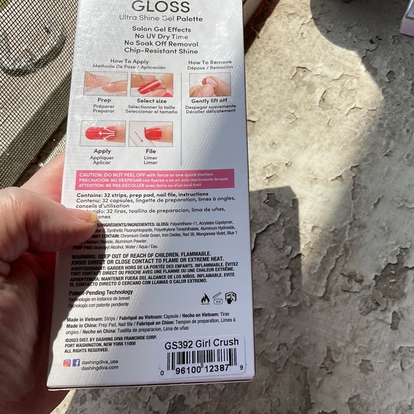 NWOT DASHING DIVA  GLOSS ULTRA SHINE GEL - Picture 2 of 3